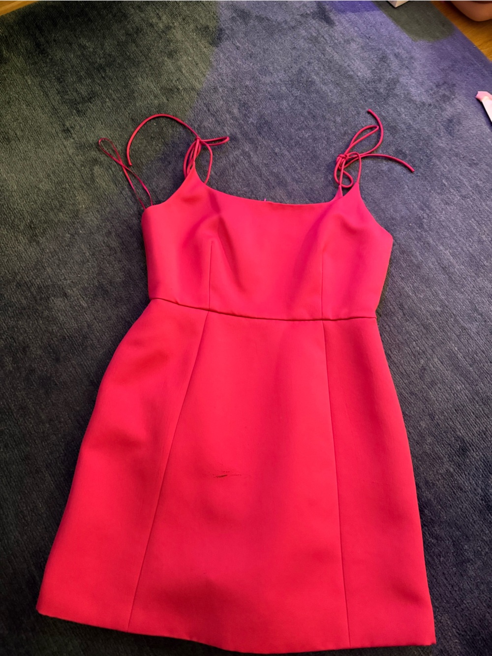 Ted Baker Bright Pink Strapless bodice waist Dress